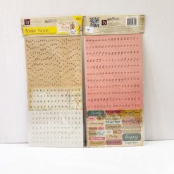 Prima Marketing 12x12 Cardstock Alphabet Stickers Tea Thyme