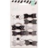 Heidi Swapp Fabric Bows - Black and White