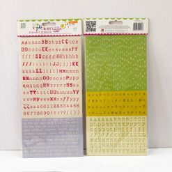 12"x12" Cardstock Alphabet Stickers Yuki