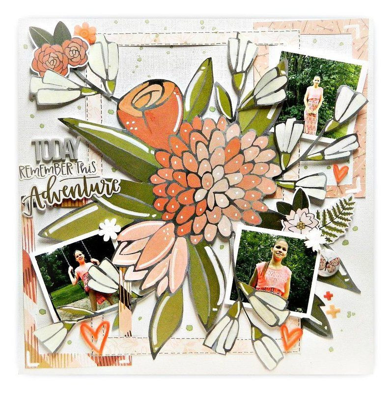 American Crafts One Canoe Two Creekside Double Sided Patterned Cardstock (6pcs) - Image 4