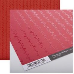 Chatterbox 12x12 Scrapbook Paper Fine Lacquered Ruby