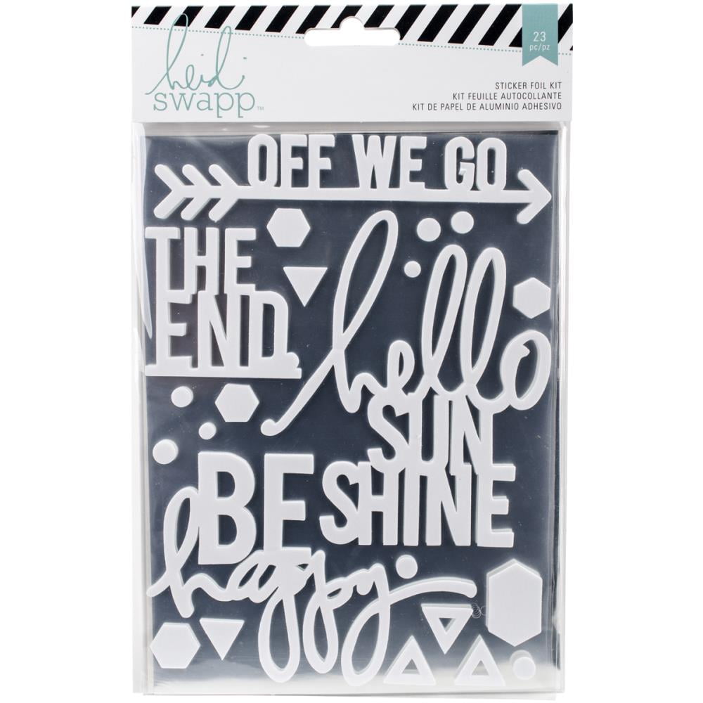 Heidi Swapp Wanderlust Stickers & Foil Kit - Sentiments