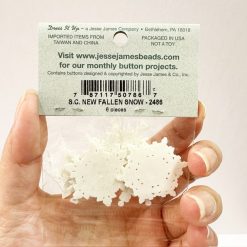 Alternative view of Dress It Up Memory Mates Buttons - Fallen Snow (For Scrapbooks, Journals)