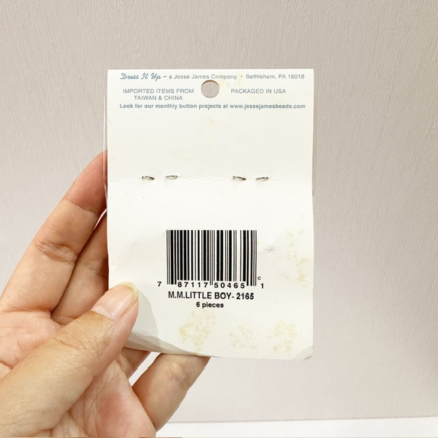 Dress It Up Memory Mates Buttons - Little Boy - Image 2