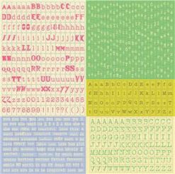 Alternative view of 12"x12" Cardstock Alphabet Stickers Yuki