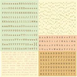 Alternative view of PRima Marketing 12"x12" Cardstock Alphabet Stickers Songbird