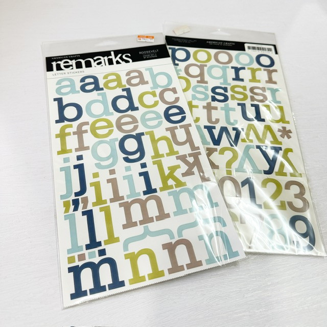 American Crafts - Sixth Avenue - Alphabet Stickers - Roosevelt - Color Set Two - Image 2