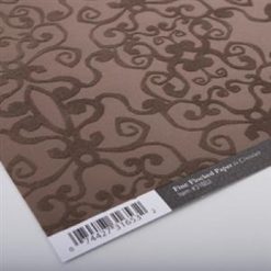 artsy.licious Fine Flocked Paper-Chocolate