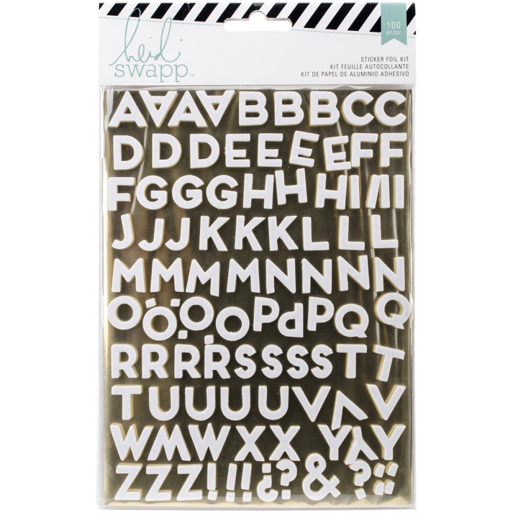 Wanderlust Stickers & Foil Kit - Gold Alphas