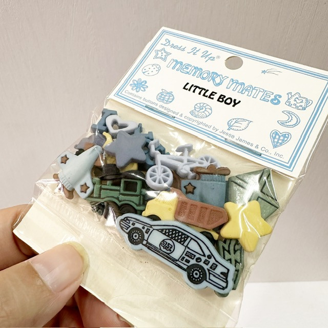Dress It Up Memory Mates Buttons - Little Boy - Image 3