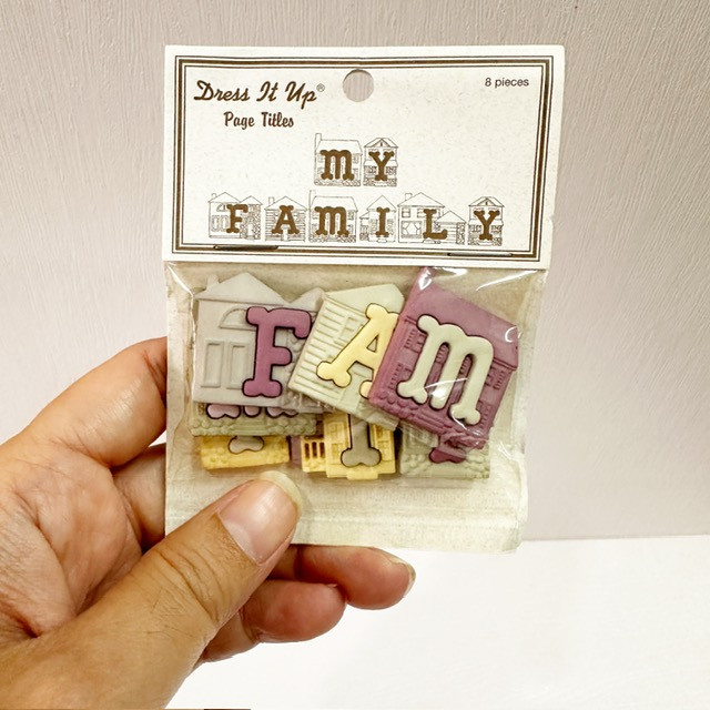 Dress It Up Page Title Buttons - My Family (For Scrapbooks, Journals)