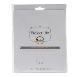 Project Life - 6 x 8 - Pocket Pages - Design 2 - 4x6/4x6
