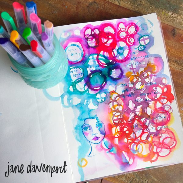 Jane Davenport Mixed Media Mermaid Watercolor Markers 12/Pkg - Brush Tip - Image 3