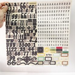 Alternative view of Crate Paper Potrait Collection Alphabet Labels and Stickers