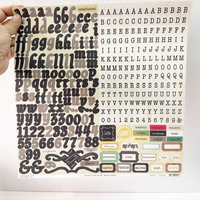 Crate Paper Potrait Collection Alphabet Labels and Stickers - Image 2