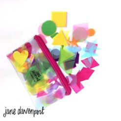 Alternative view of American Crafts Jane Davenport Mixed Media Confettissue Die-Cuts 205/Pkg - Cute Shapes