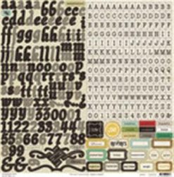 Crate Paper Potrait Collection Alphabet Labels and Stickers