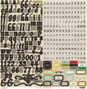 Crate Paper Potrait Collection Alphabet Labels and Stickers