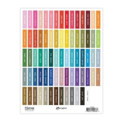 Ranger Ink Tim Holtz Distress Ink Pad Label Sheets - White (One Sheet)