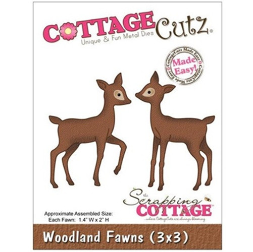 WOODLAND FAWN-COTTAGECUTZ DIE 3X3