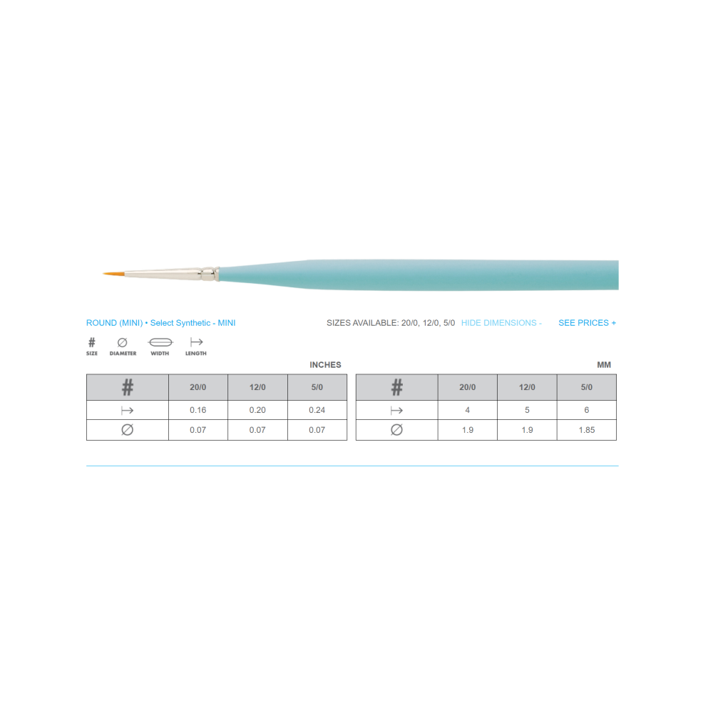 Princeton Select Artiste Brush - Series 3750 Petite Round - Image 3