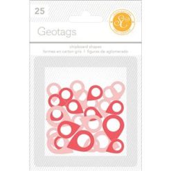 Studio Calico GEO CHIPBOARD SHAPE - RED/PINK