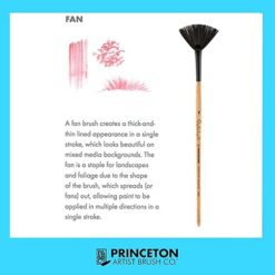Alternative view of Princeton Polytip Synthetic Brush - Series 6450 Fan