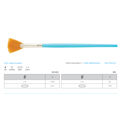 Alternative view of Princeton Select 3750 Synthetic Fan 2 Brush