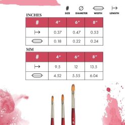 Alternative view of Princeton 3950 Velvetouch Filbert Mixed Media Brushes