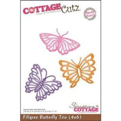 BUTTERFLY TRIO -COTTAGECUTZ DIE 4X6