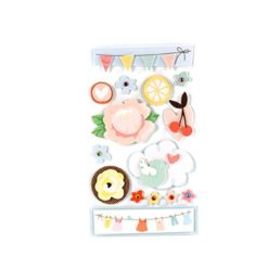 American Crafts Flutter Glitter Dimensional Stickers