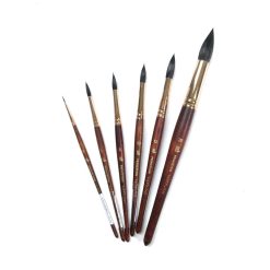 Alternative view of Princeton Neptune Synthetic Squirrel Round Brush