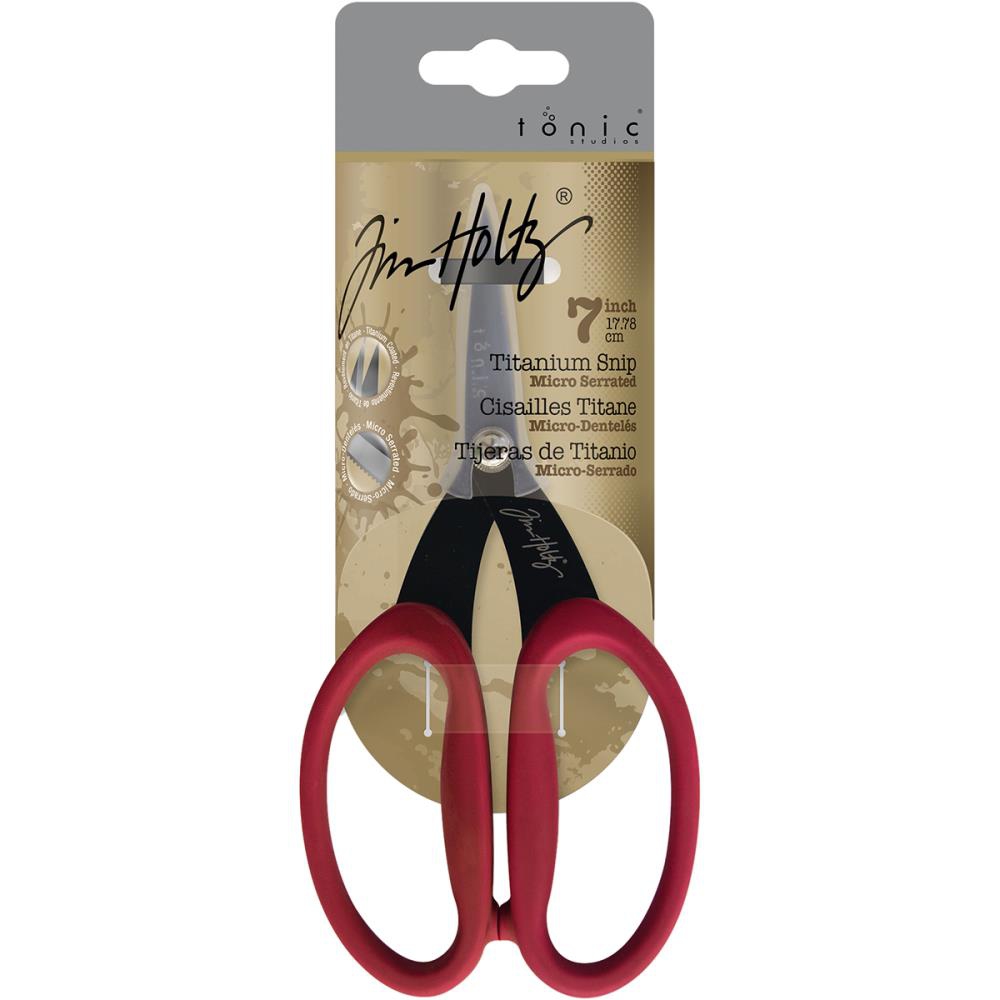 Tim Holtz Non-Stick Micro Serrated Scissors 7" - Image 2
