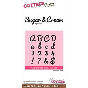 SUGAR/CREAM ABC-COTTAGECUTZ DIE 4X8
