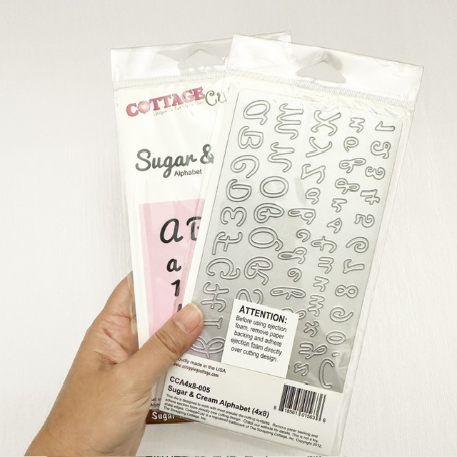 SUGAR/CREAM ABC-COTTAGECUTZ DIE 4X8 - Image 2