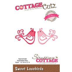 COTTAGECUTZ ELITES STEEL DIE 1.5x1.2 - Sweet Lovebirds