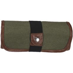 Speedball Canvas Roll Up Pencil Case 2.25"X2.25"X8.25" - Olive Green