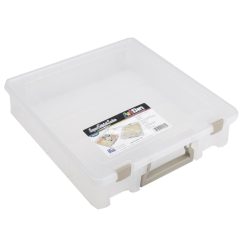 ArtBin Super Satchel Single Compartment - 15.25X14X3.5 Inches Translucent (Holds 12inch x 12inch Papers)