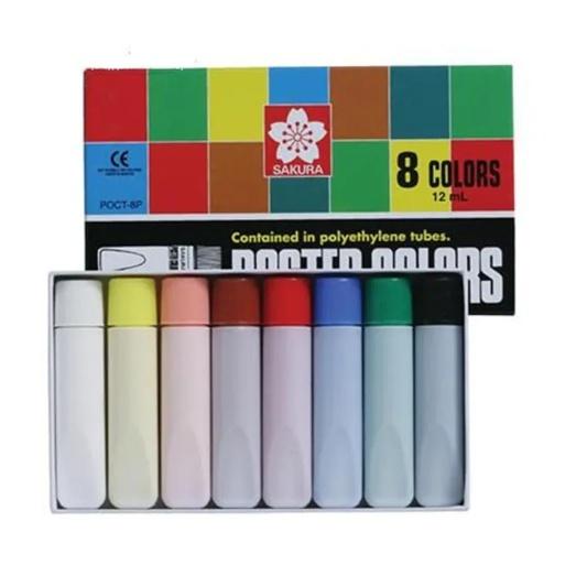 Sakura Poster Color 12ml (8 Color Set)