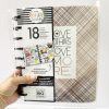 Happy Planner 18-Month Dated Medium Planner 7.75"X9.75" - MODERN CHIC Horztl, Jul 2018-Dec 2019 (CLEARANCE FOUND LAST 2 COPIES)