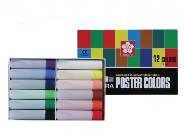Sakura Poster Color 12ml (12 Color Set) - Image 3
