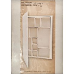 Tim Holtz Idea-Ology Configurations Chipboard Shadowbox Book 9 x 12 - 12 Compartments