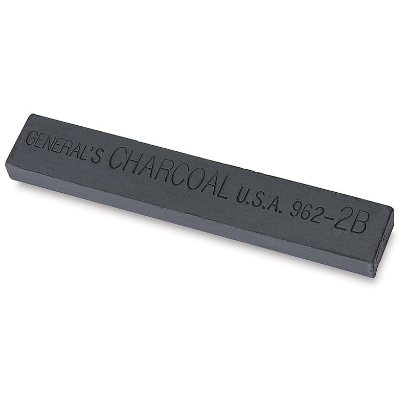 General Pencil Jumbo Compressed Charcoal Sticks 3/Pkg - Image 3