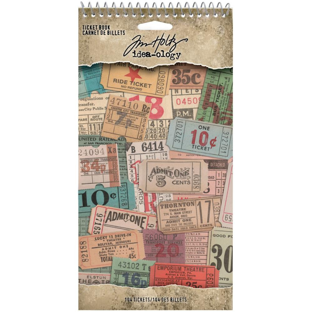 Tim Holtz Idea-Ology Ticket Book 104/Pkg