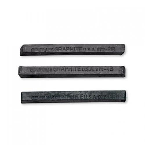 General Pencil Compressed Graphite Sticks 4/Pkg - 2B, 4B, 6B - Image 3