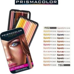 Prismacolor Soft Core Colour Pencil Set of 24 - Potrait