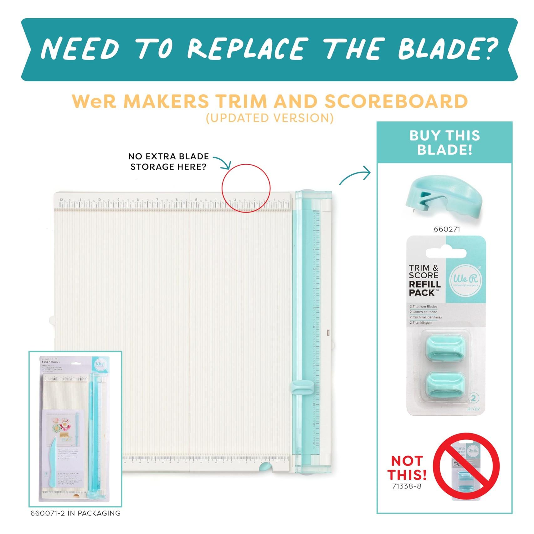 We R Memory Keepers Trimmer Refill Blades 2/Pkg (For WR660407 & WR660453) - Image 4