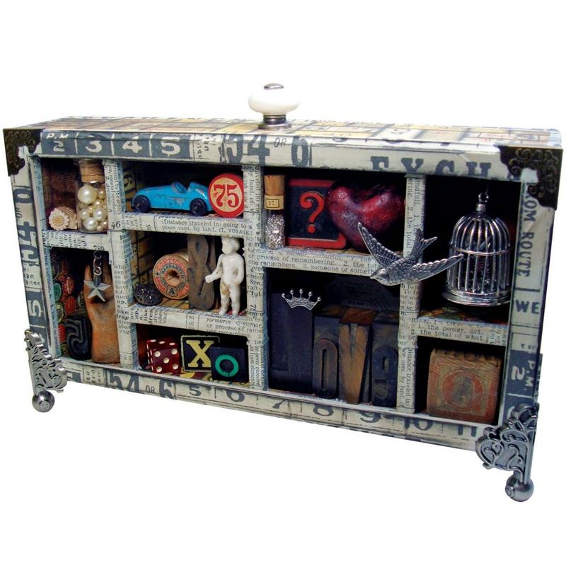 Tim Holtz Idea-Ology Configurations Chipboard Shadow Box 6.75X8.75 - Image 3