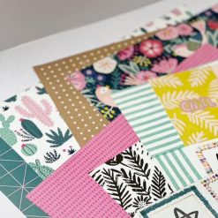 Alternative view of Crate Paper Good Vibes Scrapbook Cardstock Collection - 8 pcs double sided + 1 specialty paper