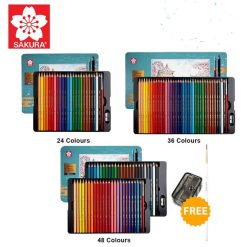 Sakura WaterColor Pencils in Tin Sets